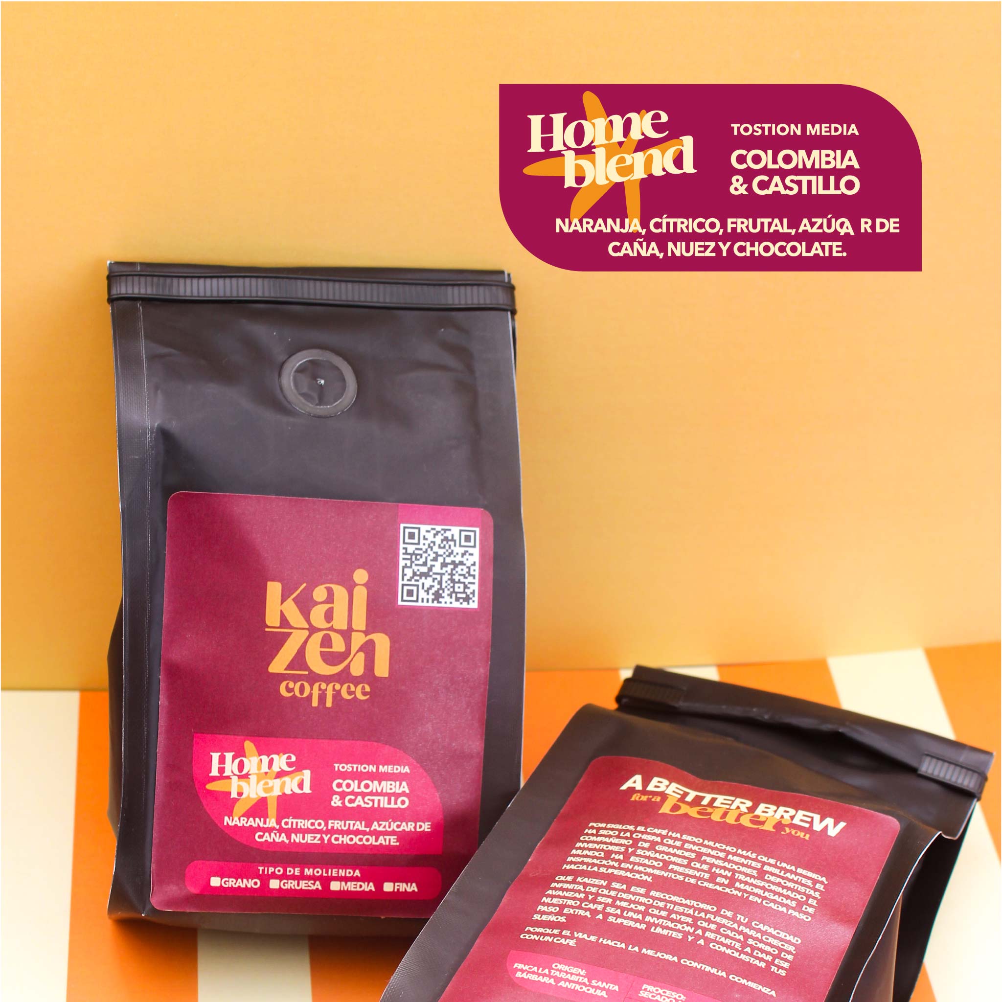 250 gr Café de especialidad Colombia y Castillo | kaizen - Kaizen Coffee Shop