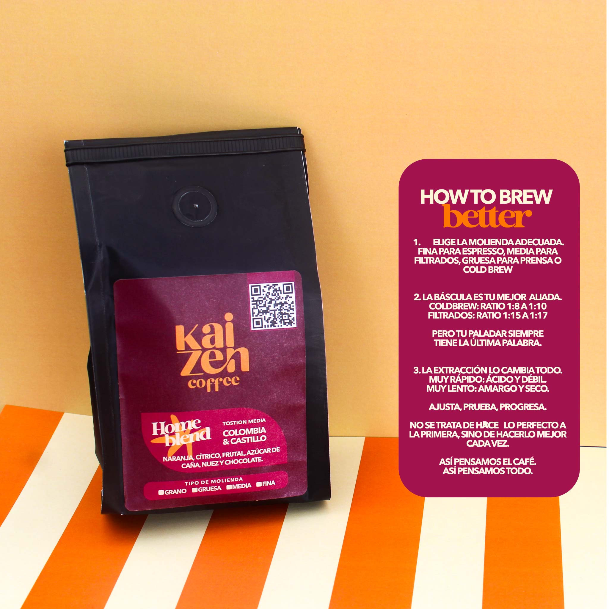 250 gr Café de especialidad Colombia y Castillo | kaizen - Kaizen Coffee Shop