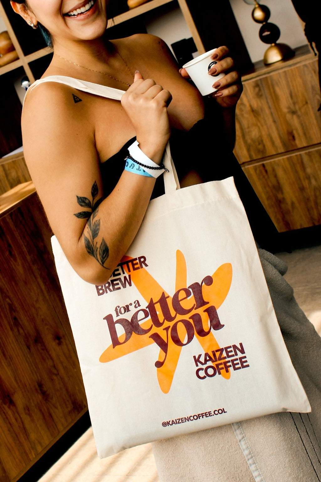 TOTE BAG A better brew for a better you - Kaizen Coffee Shop
